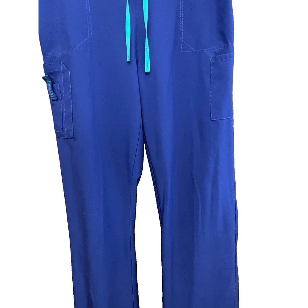 Large Carhartt Men's Force Modern Fit Straight Leg Cargo Pants Scrubs Grape Tall